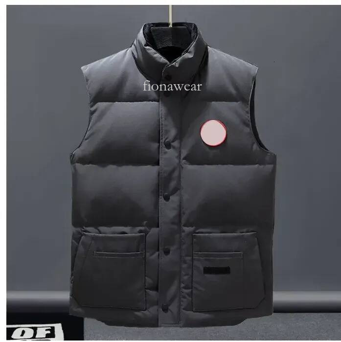 Canada Down Jacket Sleeveless Winter Puffer Parka Canada Jackets Body Warmer Homme Outdoor Windbreaker Jassen Outerwear Hooded Style Warm Coat Canad