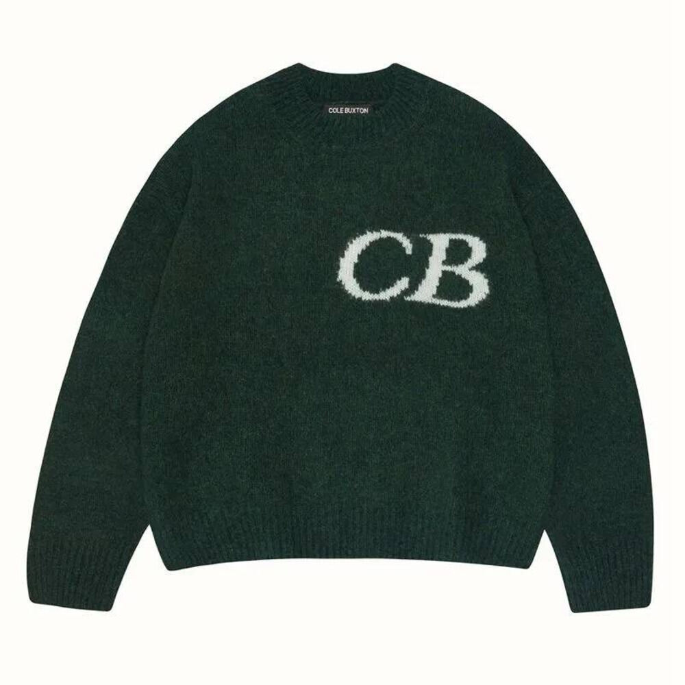 Cole Buxon Men Sweater Designer Pullover Knitted Sports 2 Piece Set Oversized Woman Hip Hop Daily Street Dressing CB Printing Autumn Winter Buxtonju