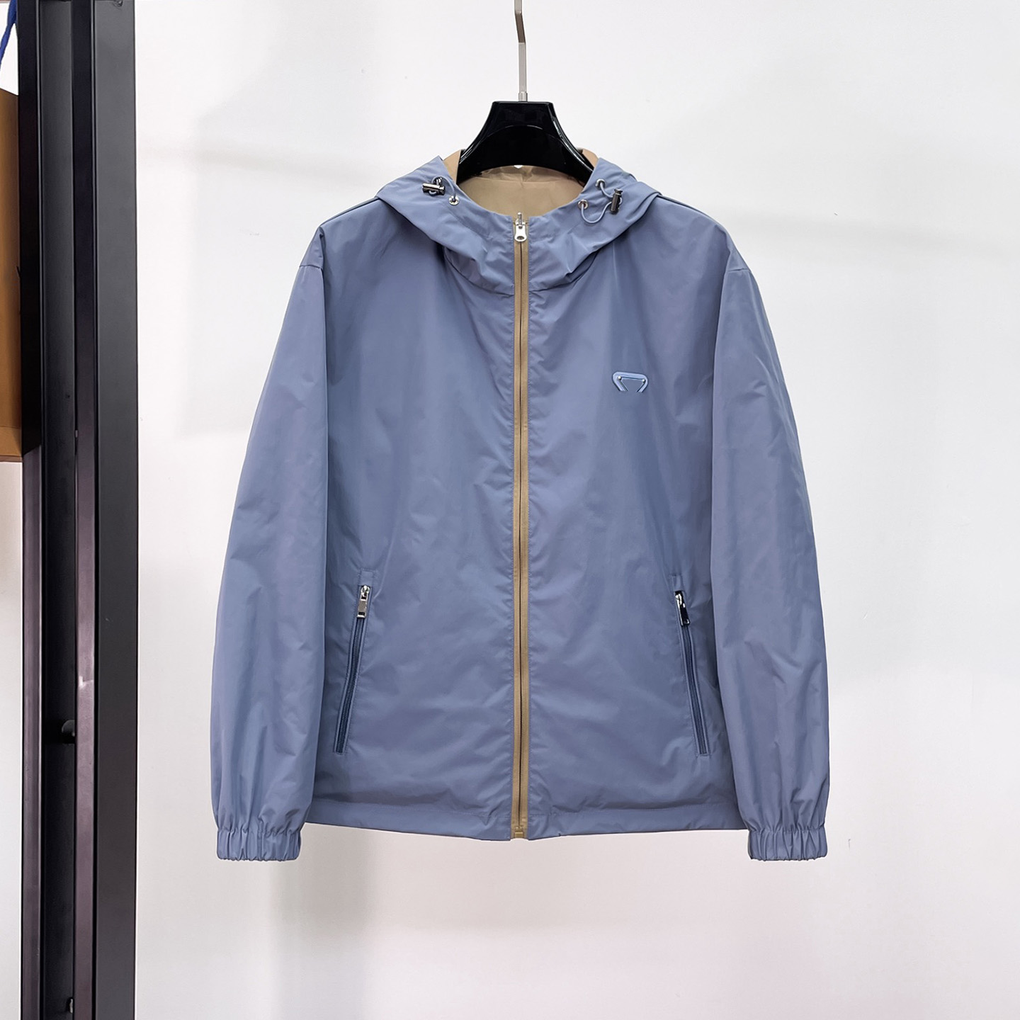 Designer brand high quality men's clothing 26 new triangle logo double sided wearable fashionable versatile trend jacket