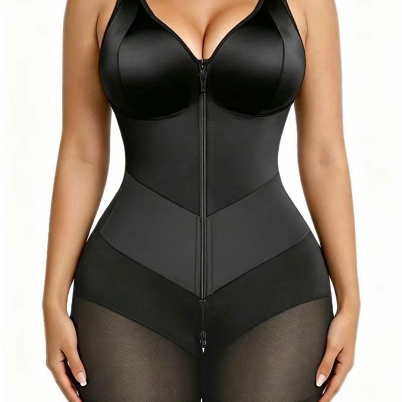 Women's Shapewear Moldeadoras with Enhanced Tummy Control Built-in Bust Pad Butt Lifter Body Shaper Zipper260915ww