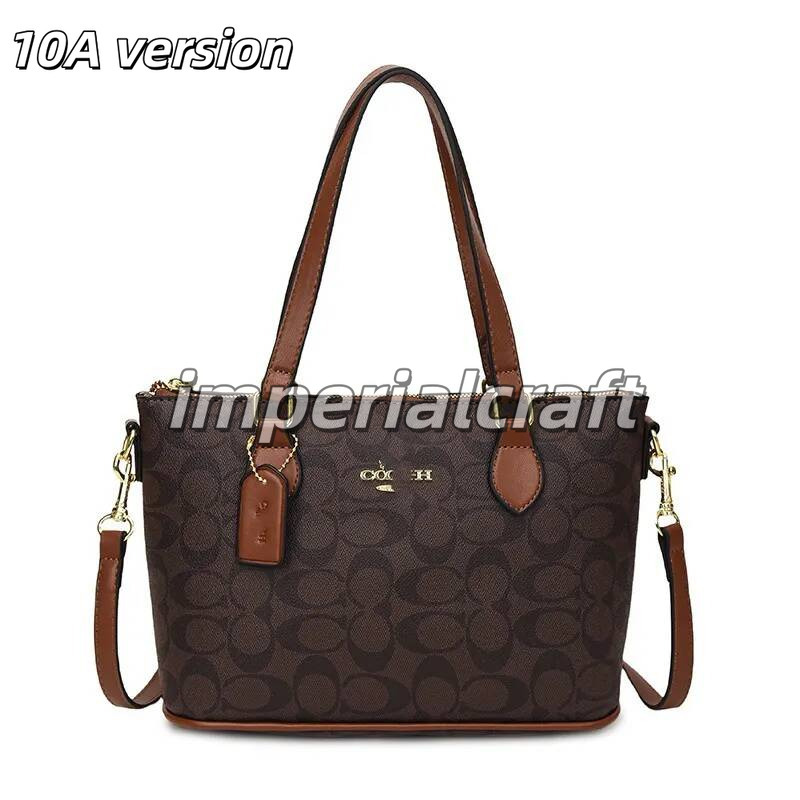 2026 10A C Home New Handheld Women's coacttj Bag Classic Old Flower Tote Bag European and American Retro Large Capacity Shopping Bag Cross Shou