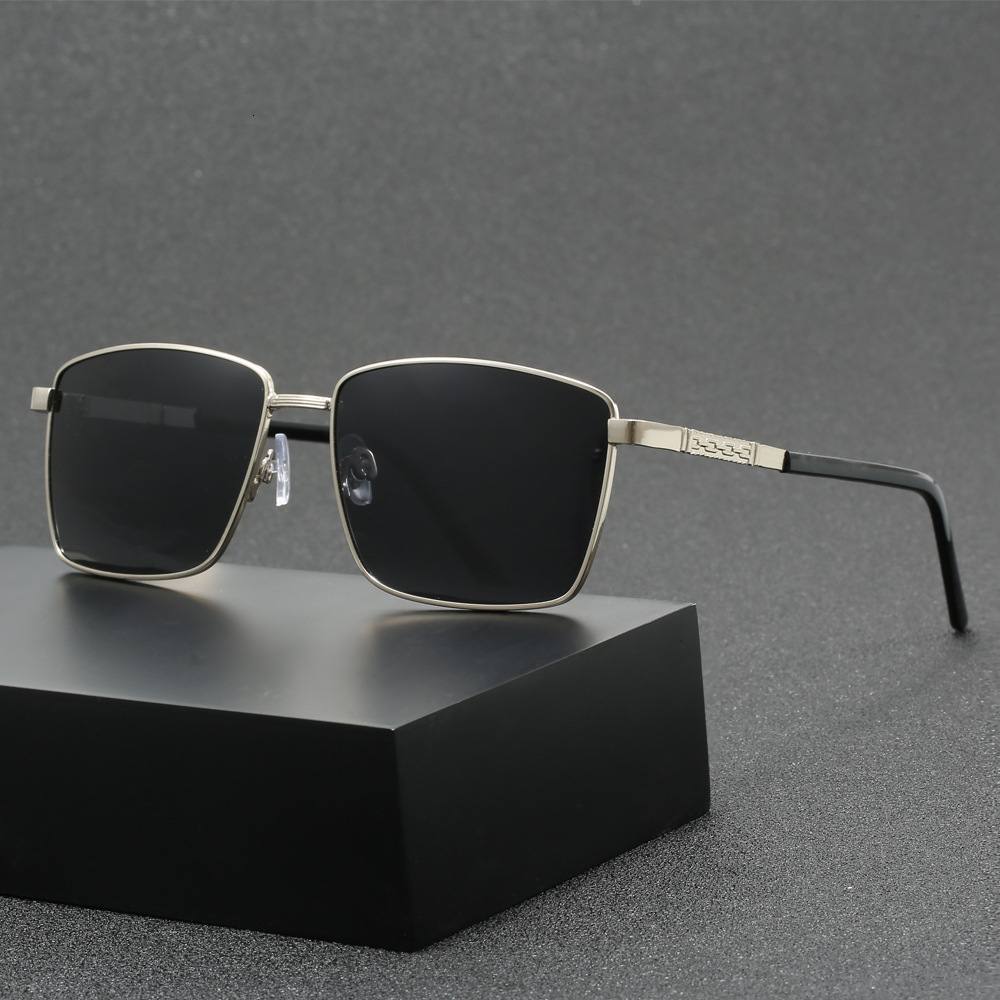 Driver's Driving Special Frame Anti-UV Strong Light Glasses Trendy Men's Polarized Sunglasses