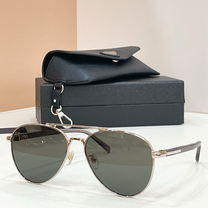 Classic Pilot Sunglasses for Men Women Versatile Grey Solid Color Lens Silver Metal Double Bridge Frame A58 Daily Matching Outdoor Shopping