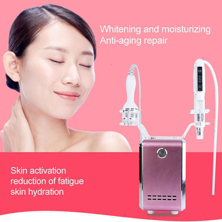 New Arrival Portable 2 In 1 Machine Micro Particle Jet Skin Nutrient Import No Needle Mesotherapy Gun Rejuvenation Cold Hammer Skin Tightenin