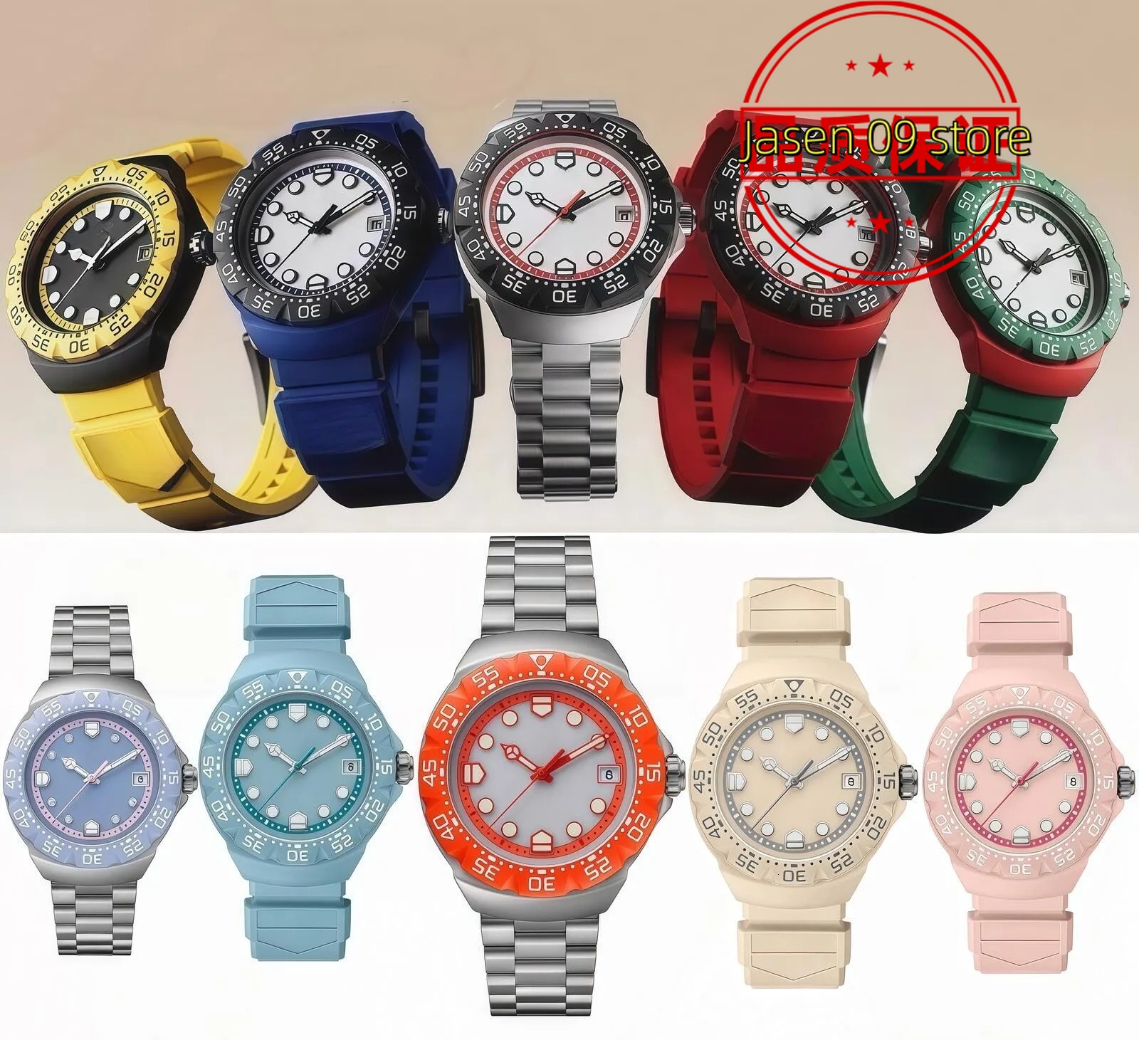 Automatic Mechanical Sports Watch for Men, Luxury Designer Style, 38mm and 44mm Case Sizes, High-Precision Movement, New F1-Inspired Design