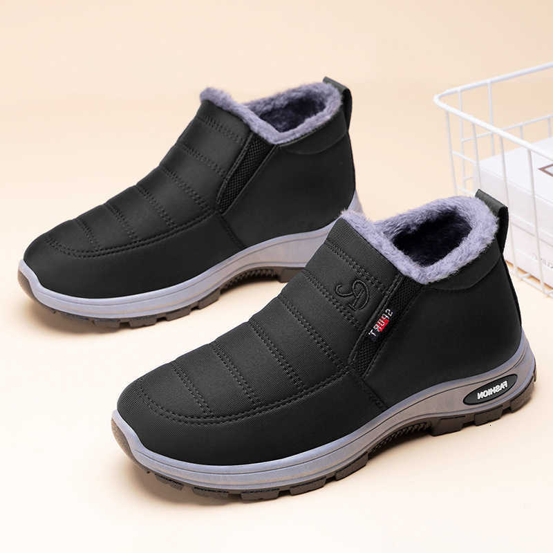 home Cotton shoes men's winter leisure plus plush thick outdoor winter snow boots 35-47 D260917