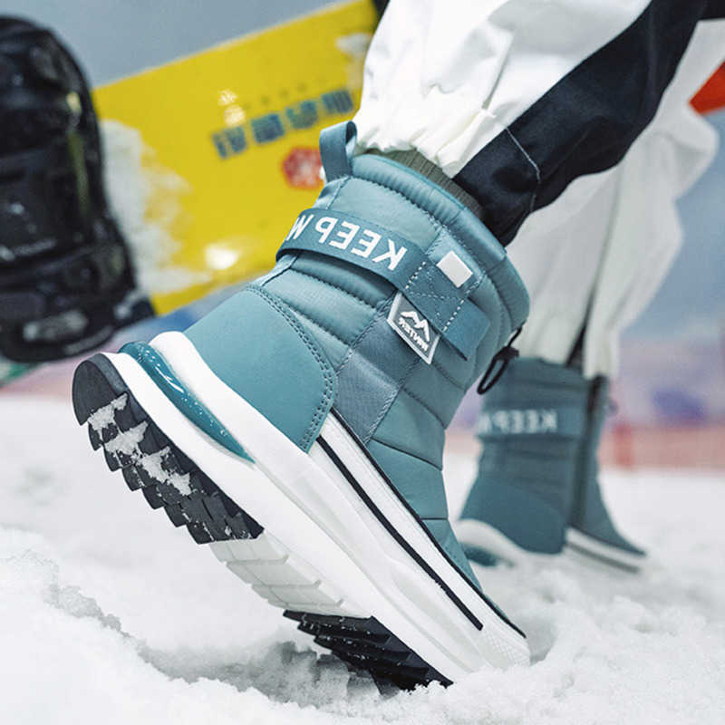 High-Quality Winter Boots Women Thicken Warm Non-Slip Snow Boots for Women and Men Plush Short Boots Windproof Outdoor Ski Boots D260917