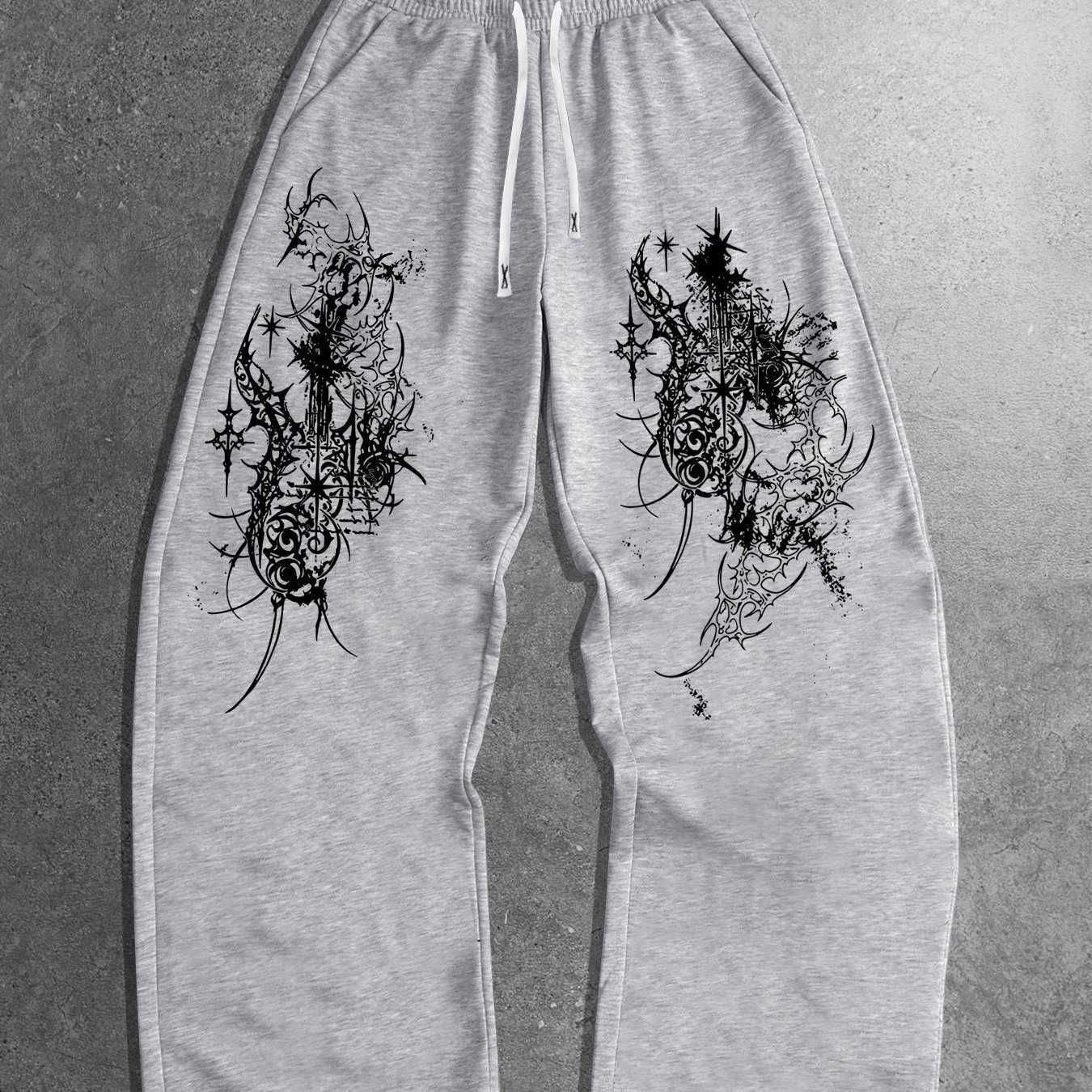 Style Gothic Dark Men's Outdoor Casual Sports Pants Jogging Pants Autumn New Collection UnisexT260917