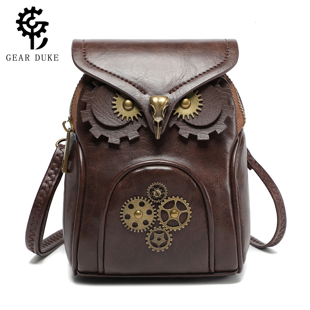 Creative Niche Owl Design Medieval Retro Style Women's Single Shoulder Crossbody Small Square Bag Amazon Cross-Border Designer Bag