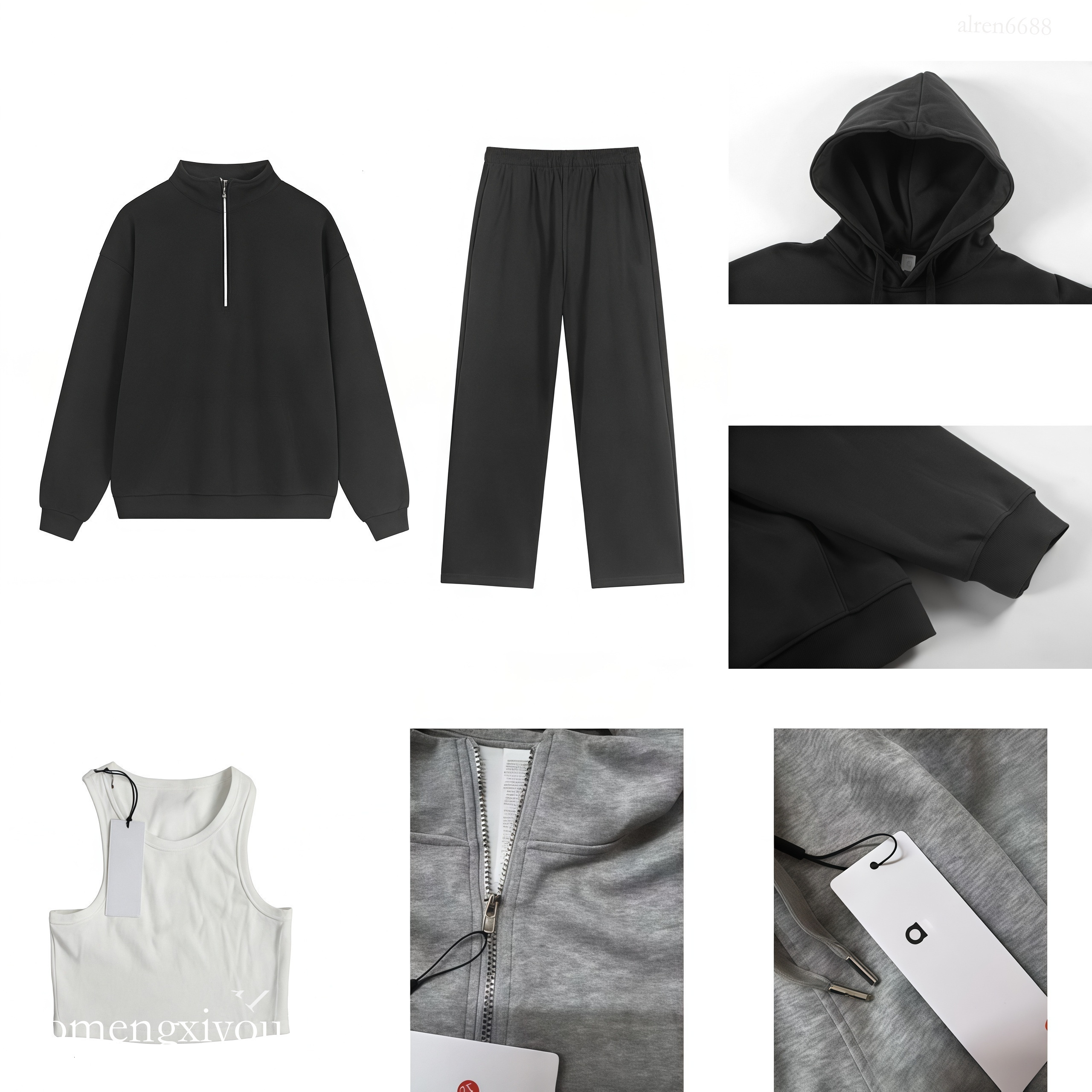 alonesets men set Sale Zipper Coat Baic Aloimlyity Set Men Set Hooded Comfort Athletic Lounge Aloimlyity Women Set Sweathirt Pant Aloimlyity Hoodie