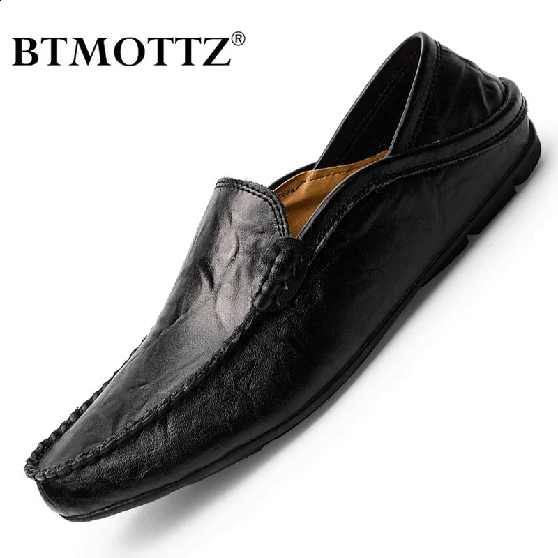 Men Shoes Casual Genuine Leather Mens Loafers Moccasins ner Slip on Boat High Quality Chaussure Homme Plus Size 3846 260917