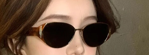 New Potato-Shaped Fashionable Women, Sun Protection, Retro Street Style Cat-Eye Sunglasses Laotie