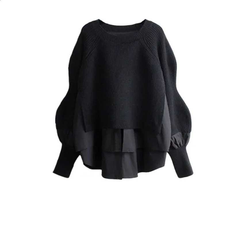 New Women's 2026 Spring Autumn Fashion Knitted Sweater Top+Denim Skirt Matching Set Korean Elegant Vintage Dress Matching SetW260915