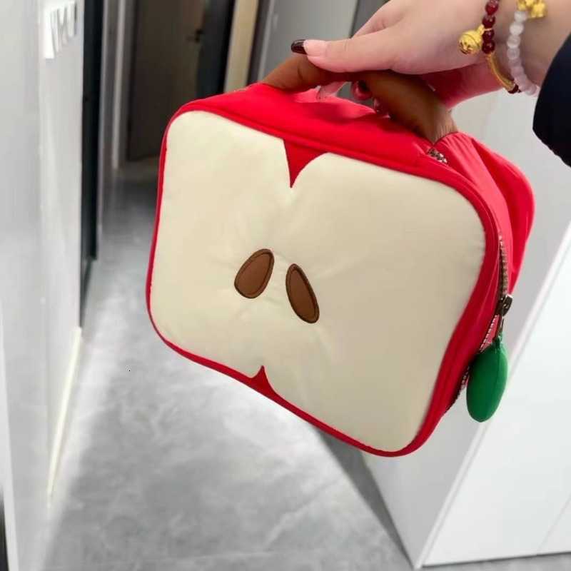 Pounch Travel Storage Cosmetics Toiletry Cute Cartoon Apple Pattern Makeup Bag Women Storage Pounch Female's Handbag GiftT260917