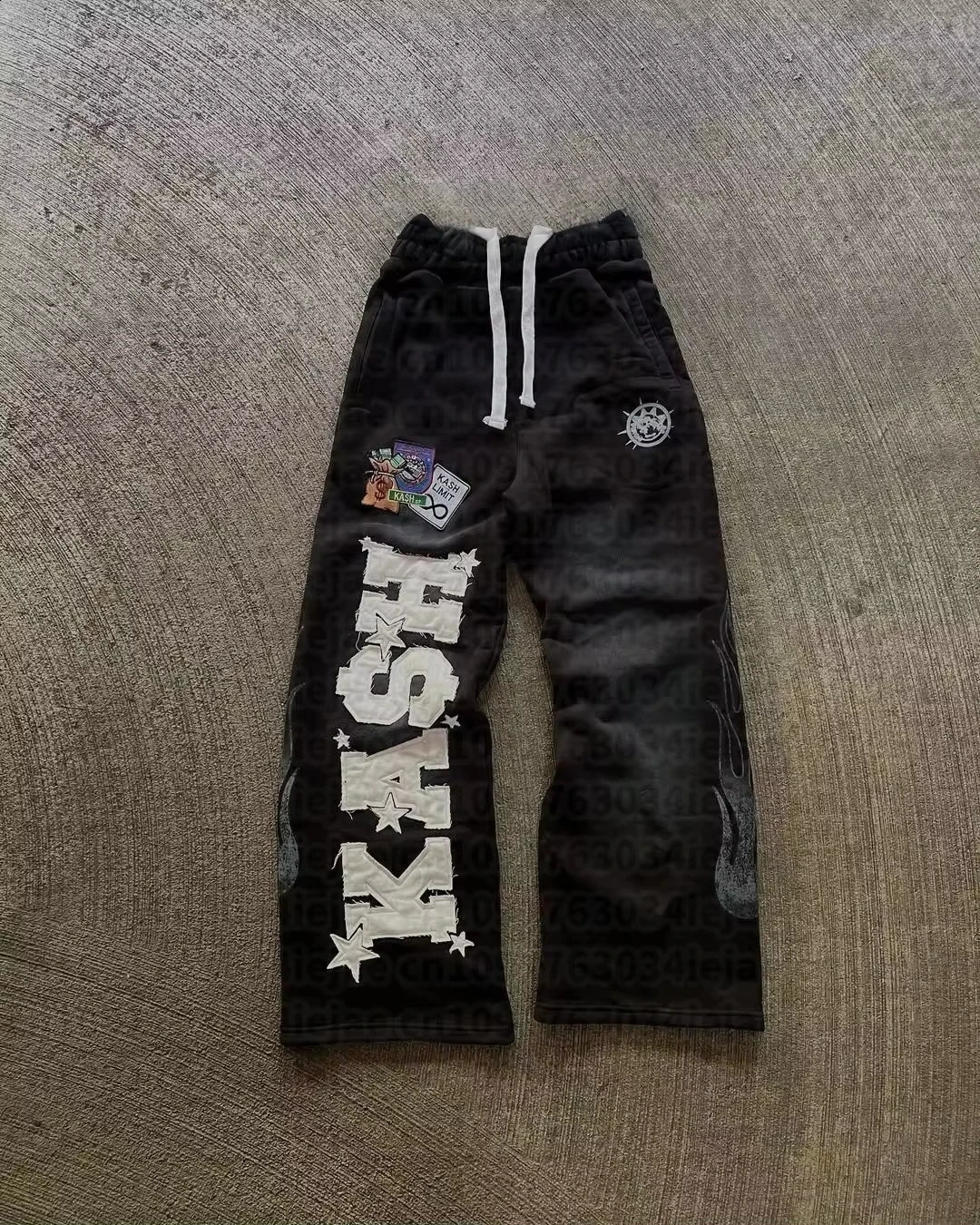 2026 Summer Fashion Trends Pants High Street Ins Trendy Mens and Womens Loose Straight Tube Embroidered 260917