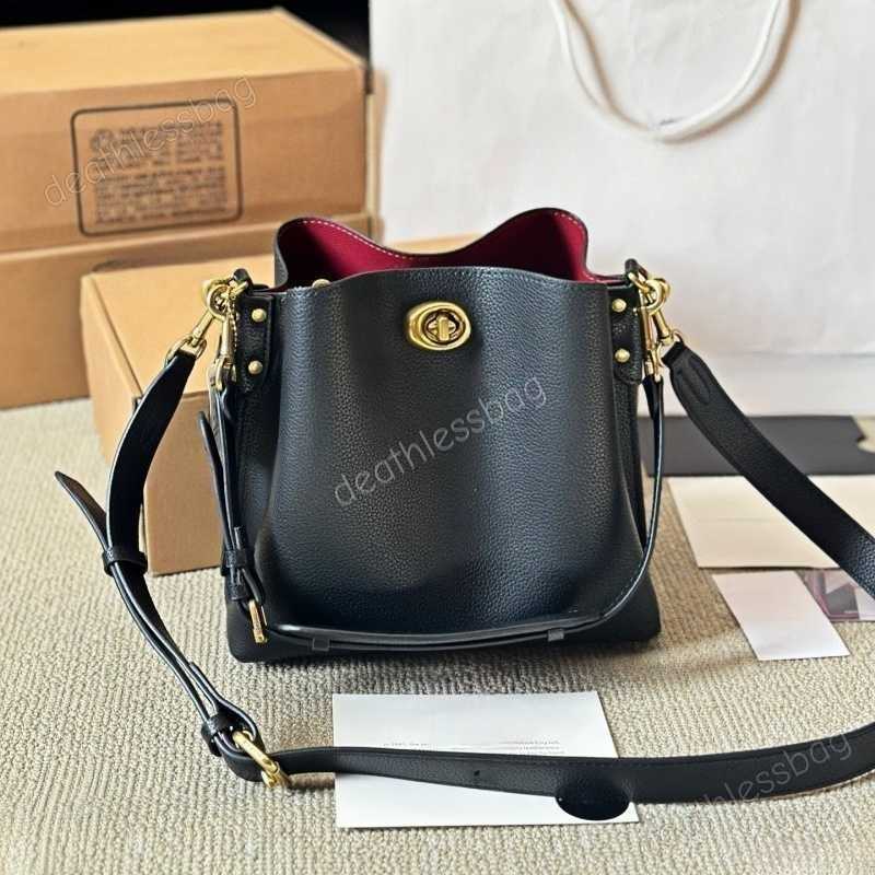 Evening Bags Bucket Bag Designer Bag Crossbody Bags Designer Women Bag Cowhide Fashion Purse 23cm Wallet Womens Small Handbags Purses For Women Shou