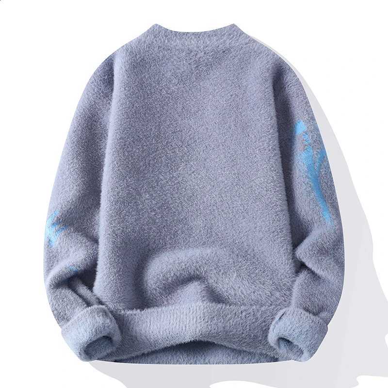 pattern flower men Sweaters Letter Men's wool pullovers 2025winter mens warm O-neck sweatermen sweaters autumnyouth M-3XLW260915