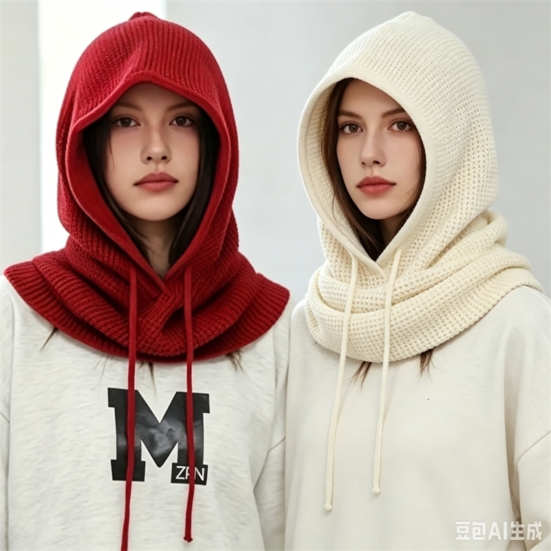2026 Model Balak Hat A Women Winter Beanie Hats Knit Balaclavas Mask Neck Circle Scarf Ski Snow Hat260915ww