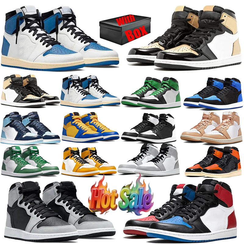 Designer 1 Basketball Shoes Varsity Red Sport Royal 1s Shattered Backboard Dark Mocha Shadow Black University Blue Smoke Grey Pine Green Mens Women
