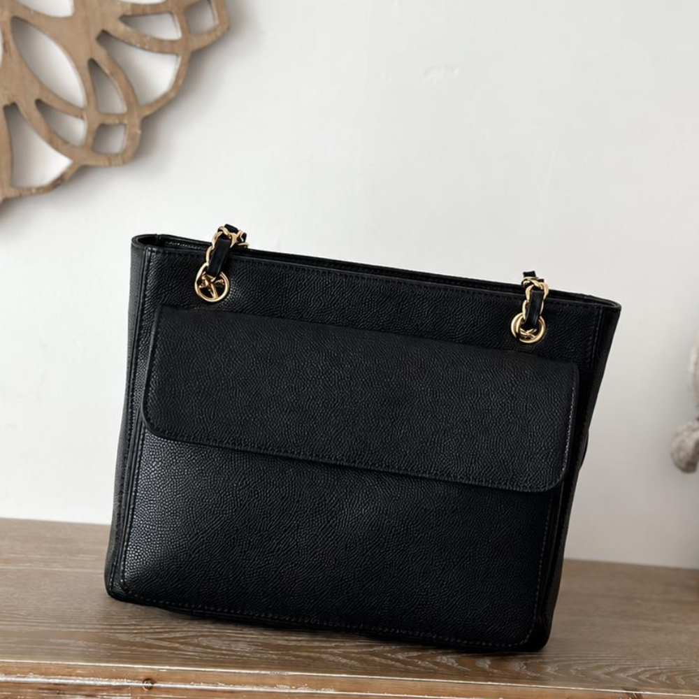 Shopping Tote Bag Leather Vintage Large Capacity Shoulder Purse Multi Pocket Daily Commute Top-Tier Designer New Arrival