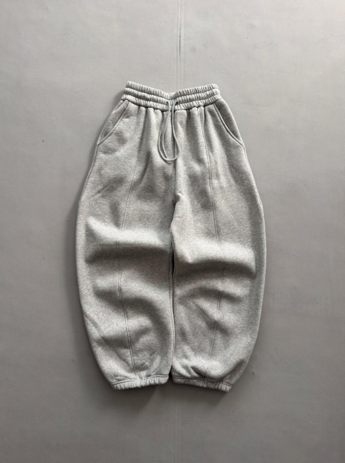 Cross-border gray athletic sweatpants for men, retro style, simple solid color, elastic waistband with drawstring, tapered leg, European and America