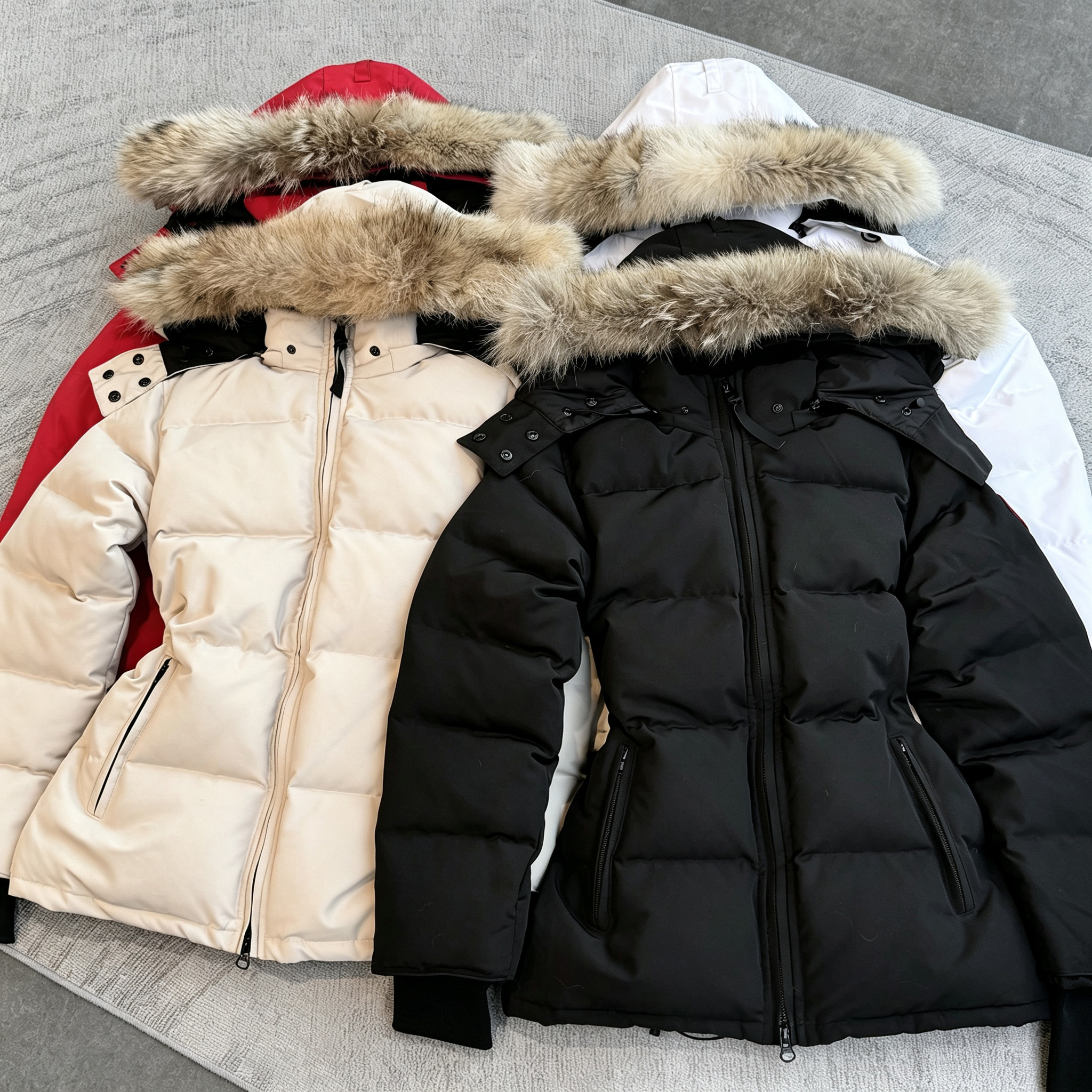 Women Designer Down Jacket Winter Large Fur Hood Thermo Insulation Coats autumn winter Large Clothing Coats Doudoune Femme