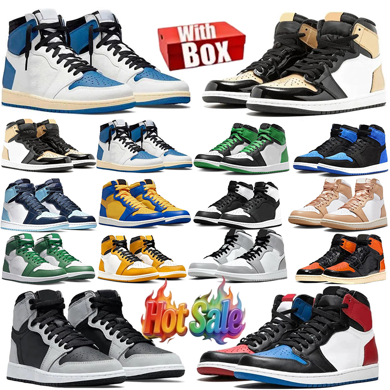 Designer 1s Basketball Shoes Men Women 1 Sneakers University Blue Dark Mocha Chicago Top UNC Hyper Royal High Satin-Snake Taupe Haze Sports Trainers