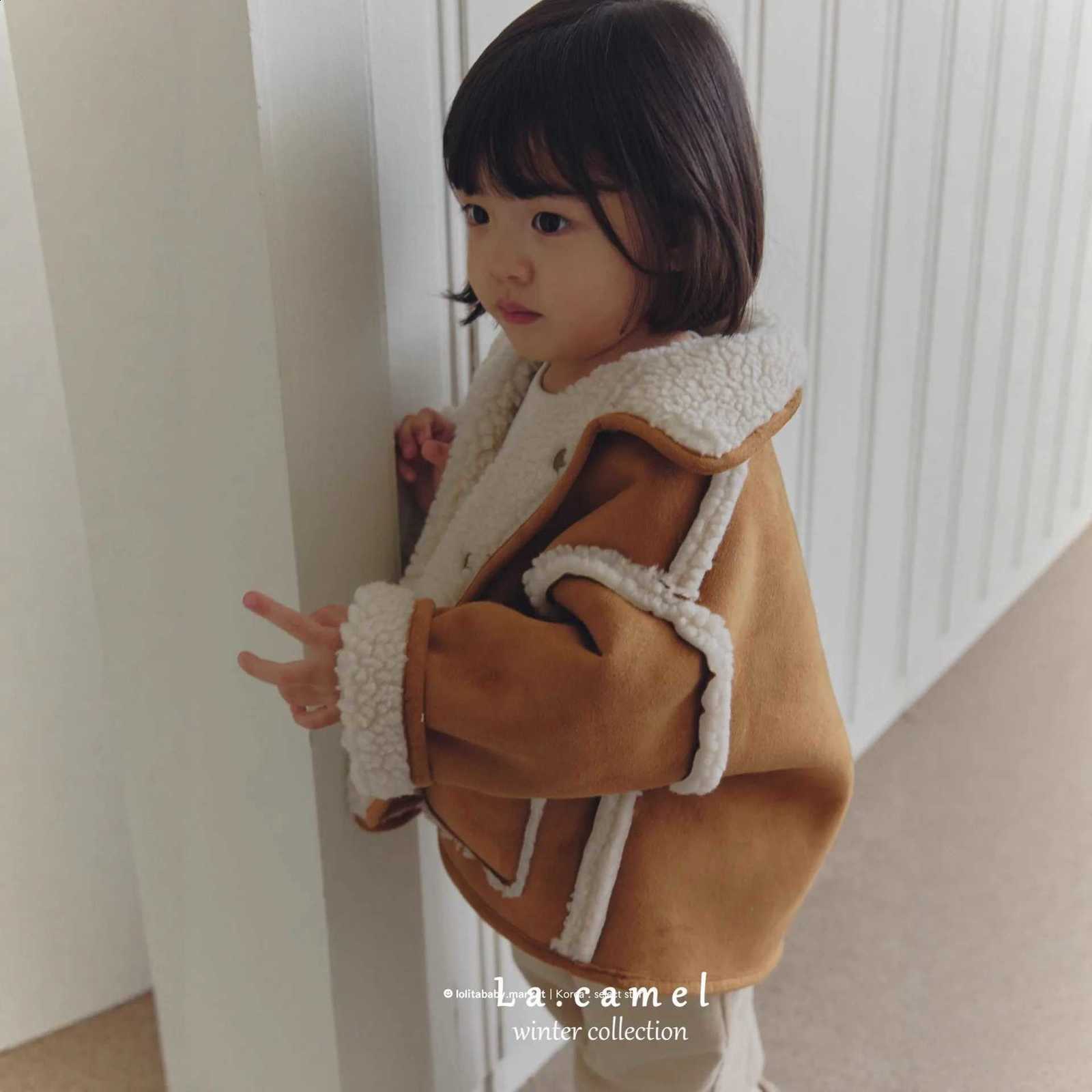 Girls Autumn WT230200 Winter Jacket Korean Style Children's Clothing Warm Top for Little GirlsT260916