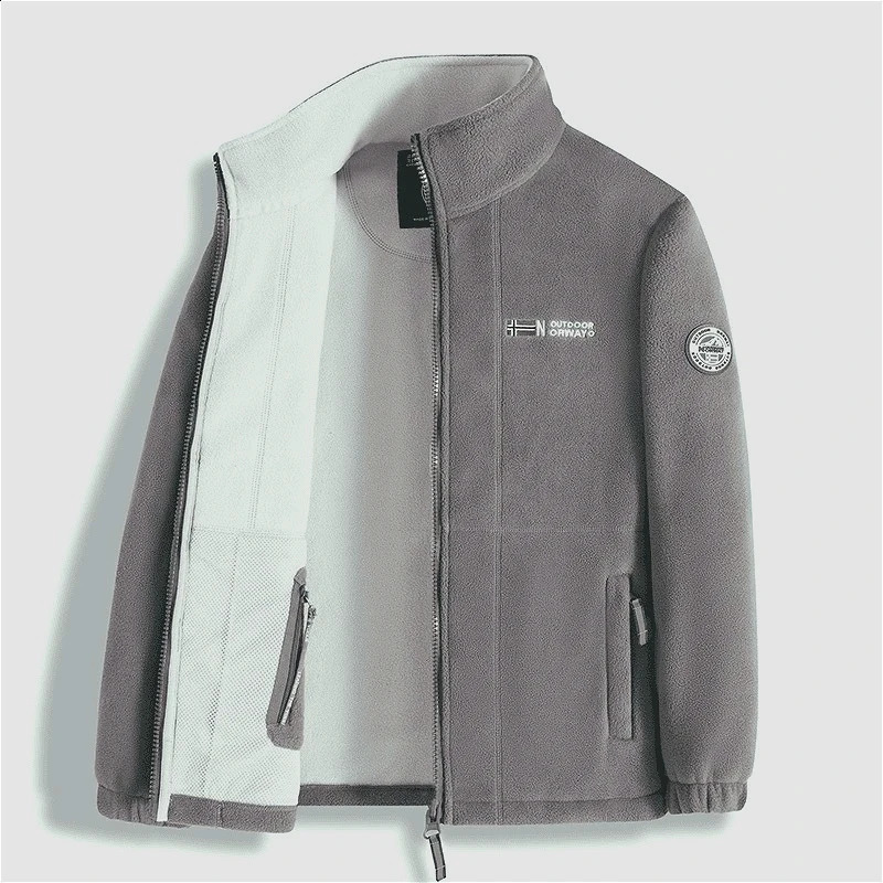 Winter Jacket For Men Thick Polar Fleece Outdoor Quality n Warm Man Fashion Male Autumn Outwear 260916