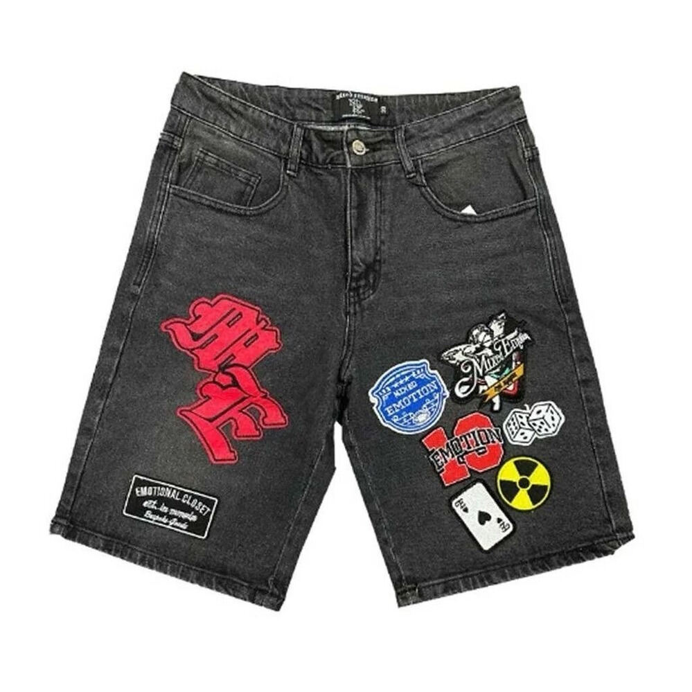 Mix Emotion Jorts Designer American Trend Designer Brand Couple Casual ME Shorts MIXED EMOTIONS Short Pants Gothic Letter Print Sports Mixed Emotion