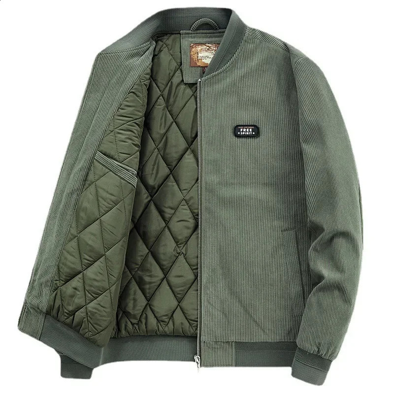 Winter Men Corduroy Down Jackets Casual Warm Parkas High Quality Male Outdoor Winter Coats Jaquetas Men's Clothing Size 4XL 260917