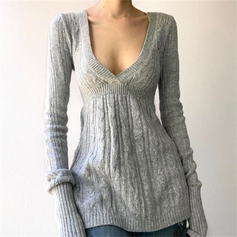 Fall Winter Sweater Casual Slim Fit Chic Solid Color Ribbon Decoration Oneshoulder Pullover Y2K Harajuku Womens Streetwear 260908