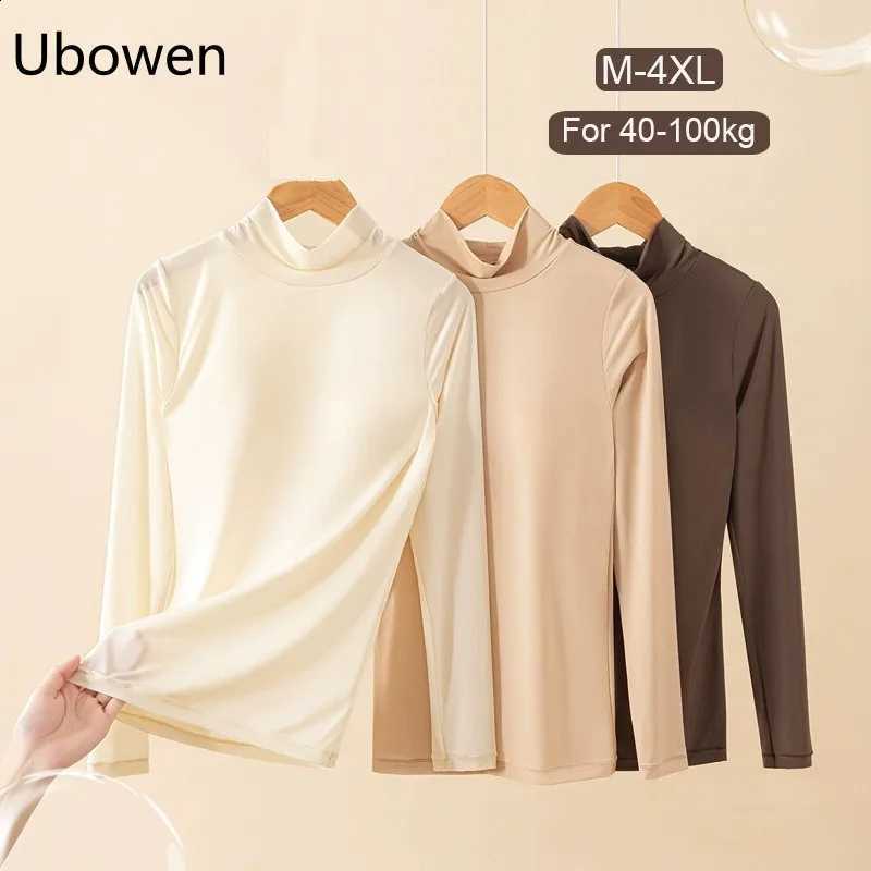 For 40-100kg Plus Size Warm Autumn Thermal Innerwear With Chest Pads For Women Seamless Slim-Fit Pajamas Top For Autumn Winter H260916