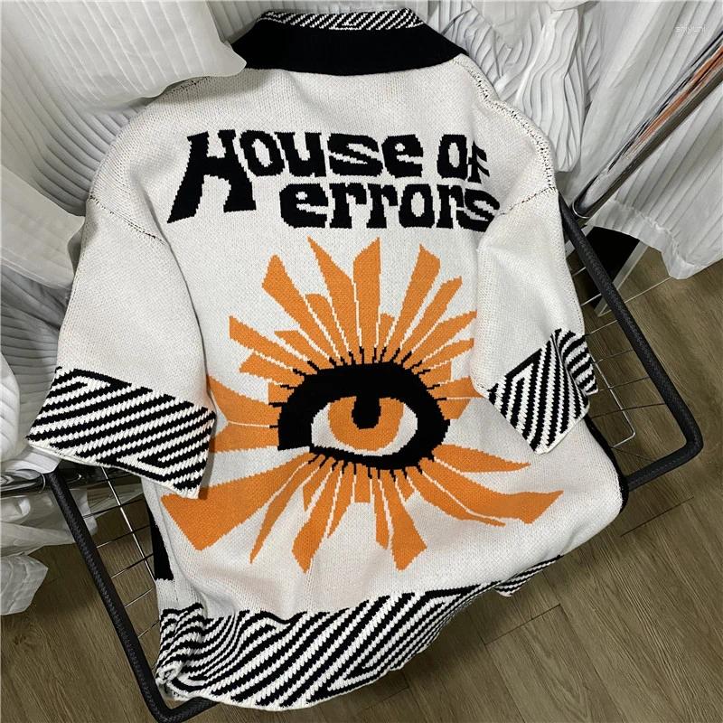 High Quality Knitted T-shirts HOUSE OF ERRORS Sweaters Short Sleeve Men Women 2026 Street Hip-hop Tops Loose Casual Tee