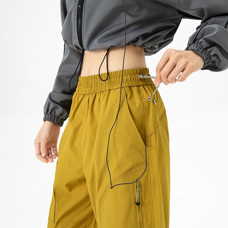 CHRLCK Womens Loose Cargo Pants Quick Drying Hiking Waterproof Fishing Camping Cycling Trekking Trousers Outdoor 260917