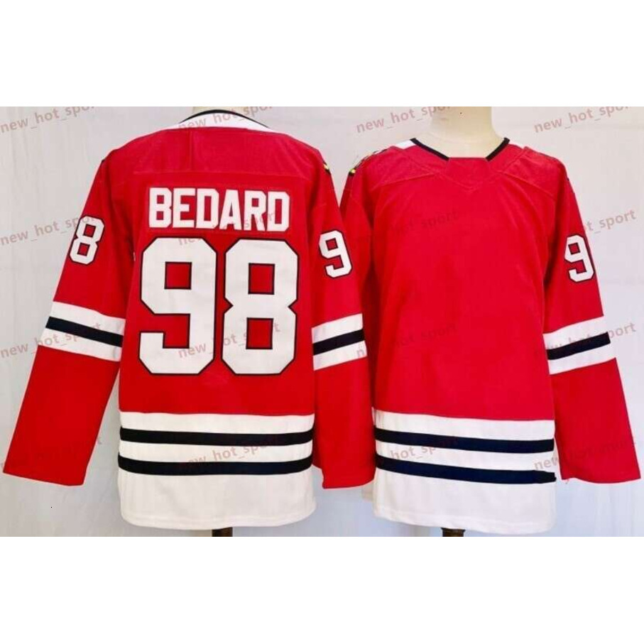 Mens 2025 New Hockey Jerseys 98 White Red Black Shirts Stitched