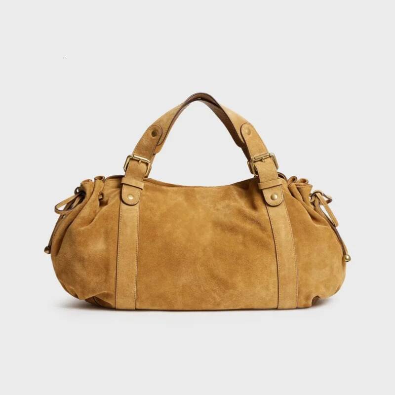 Hot Selling Autumn Winter Women's Soft Pu Vintage Handbag Large Capacity Solid Color Tote Luxury Shoulder Bag For Everyday Style Luxury Bags PI