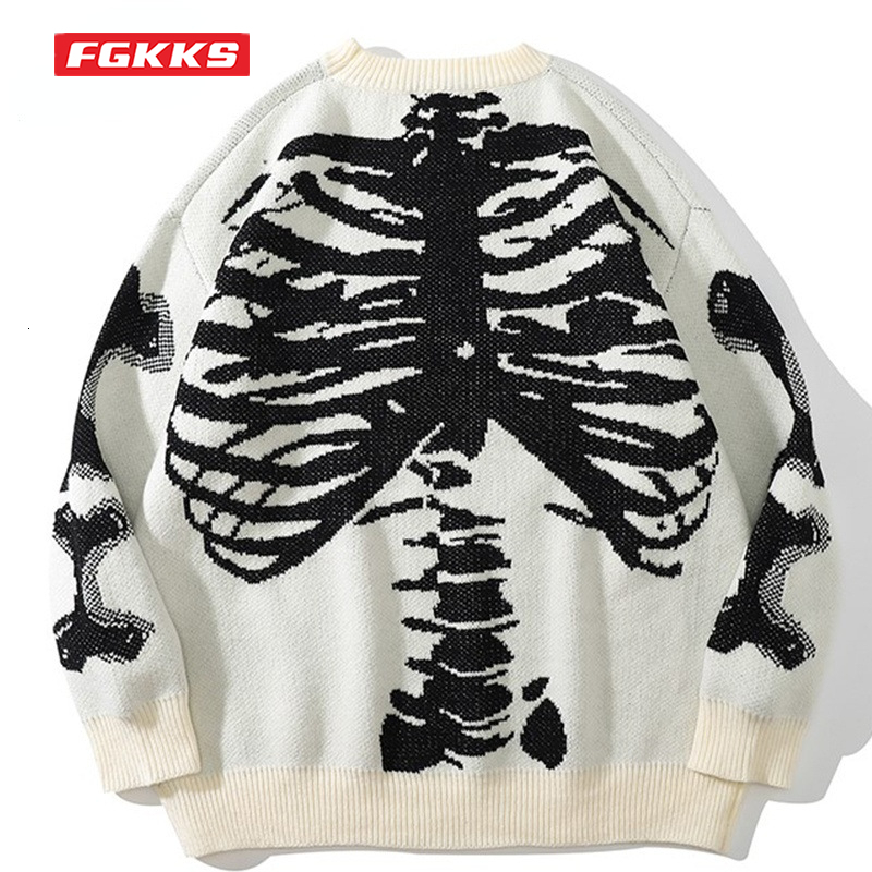 FGKKS 2022 Autumn Men's Fashion Trend Top High-Quality Design Embroidery Hot Brand Sweater Male J260917