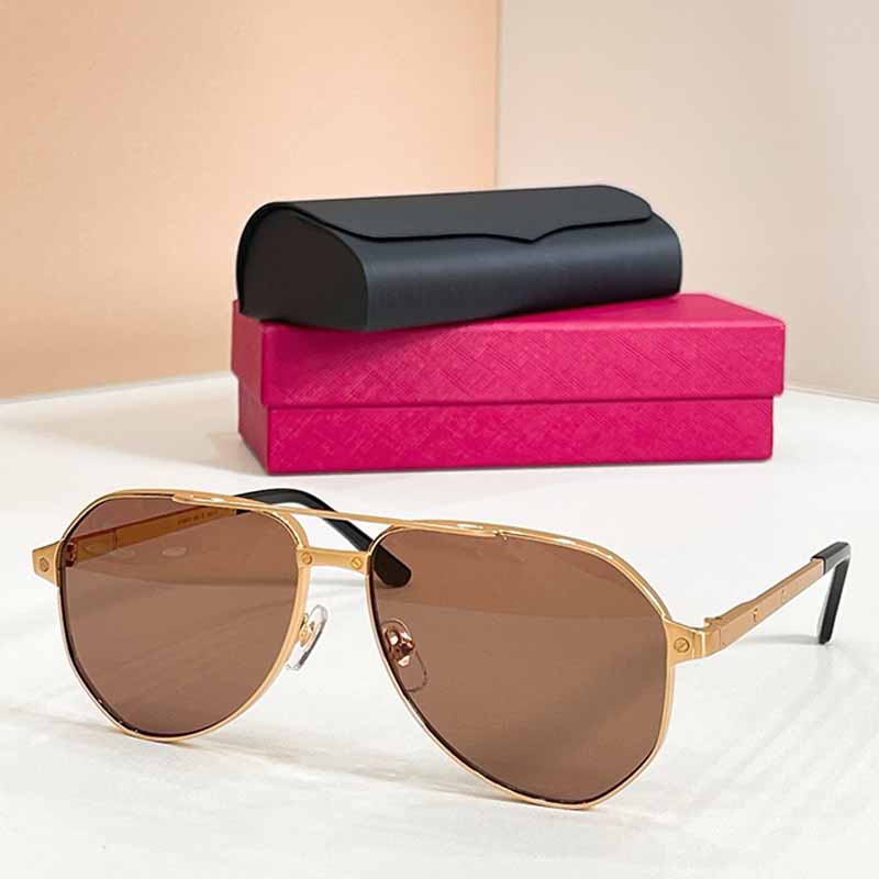 Fashion Mens Sunglasses Pilot Sun Eyewear CT0416S Womens Silver Metal Frame Double Bridge Light Blue Flash Lens UV400 Driving Office Travel Commute