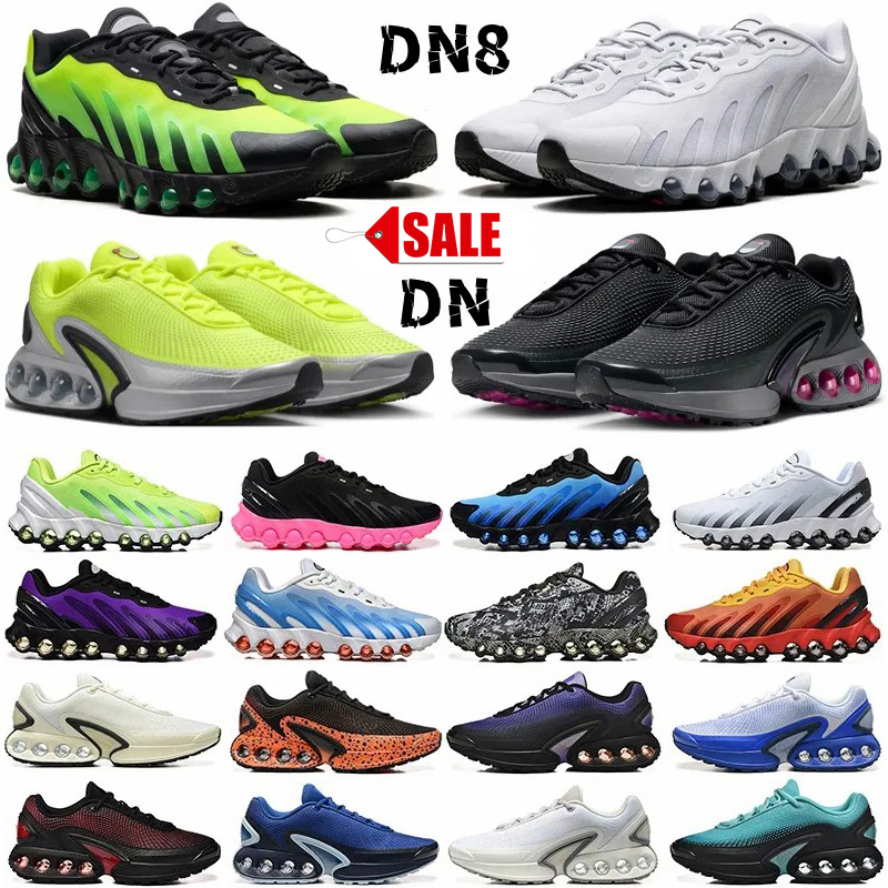 Designer Dn Plus Dn8 Running Shoes Mens Womens Sneakers Triple Black White University Red Pink Bright Green Navy Blue Trainers Jogging Walking Train