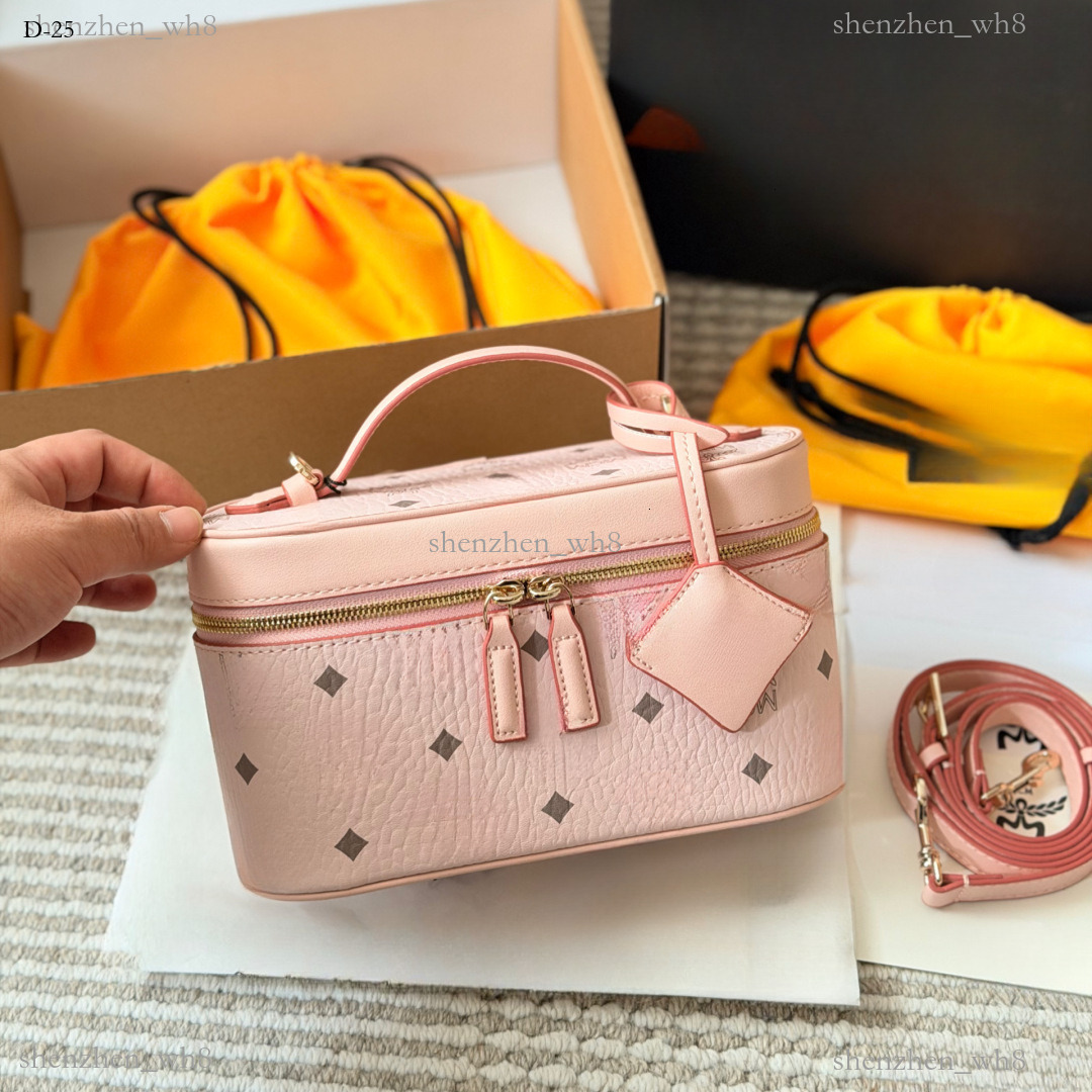 Free shipping mcmanaman new Designer delmy toni visetos mini box Visetos bag Crossbody Bags arenvi Large Capacity hobo Tote Handbag Clutch Duffle ba