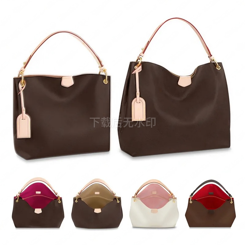 M43700 M43701 M43704 M43703 N42233 N44044 N42249 N44045 GRACEFUL PM MM TOTES Shoulder Bag Handbag Top Mirror Quality 2 Size Purse