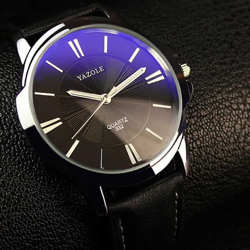 YAZOLE Men's Watch Top Brand Luxury Men's Watches Luminous Fashion Business Watches For Men Sport Leather Clock reloj hombreT260916
