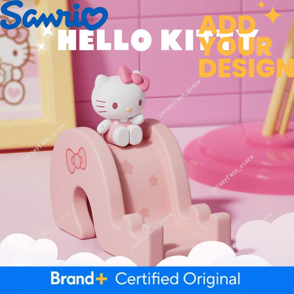 Hello Kitty Slide Desktop Ornament 2026 New Cartoon Creative Cute iPad Tablet Holder Sanrio Official Merchandise Lazy Watching Tool Phone Stand ff