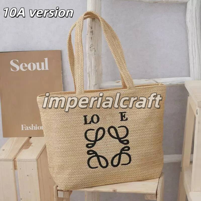 2026 10A lowesesbag New Beach Bag Casual Rattan Large Capacity Totes Designer Wicker loeeswlys Handbags Summer Beach Bali Straw Bags Travel Big Bask