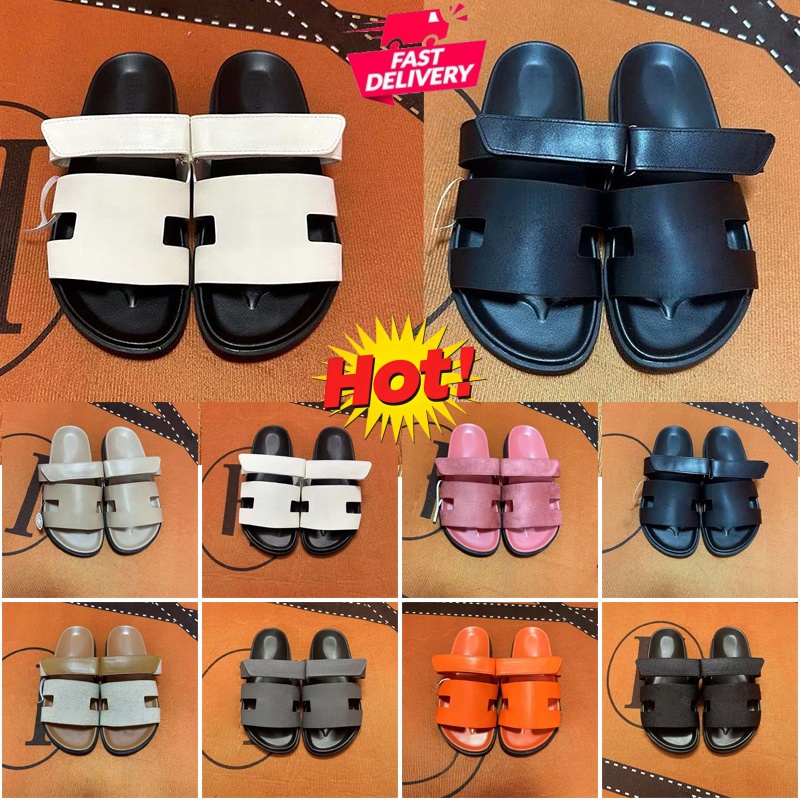 Designer H Luxury Style Sandals Men Women Open Toe Velcro Slides Double Strap Platform Slippers Casual Summer Walking Shoes Daily Outdoor Footwear H