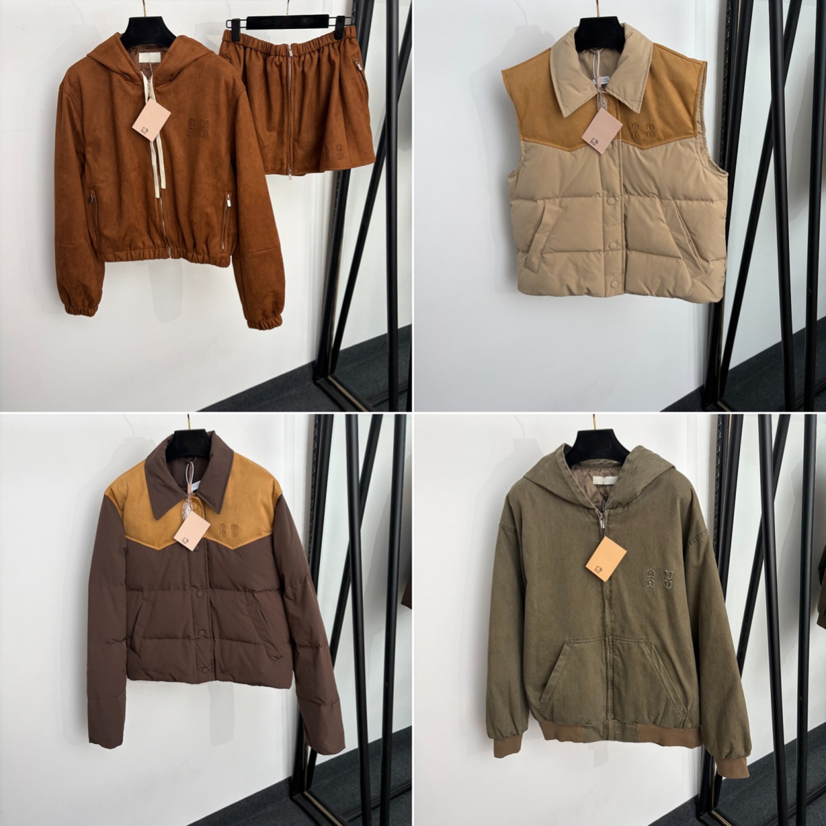 Classic Letter Jacket Winter Autumn Latest Coats Women Brand Outerwear INS Style Suede Jackets Skirts Tracksuit Luxury Outdoor Jackets Clothing
