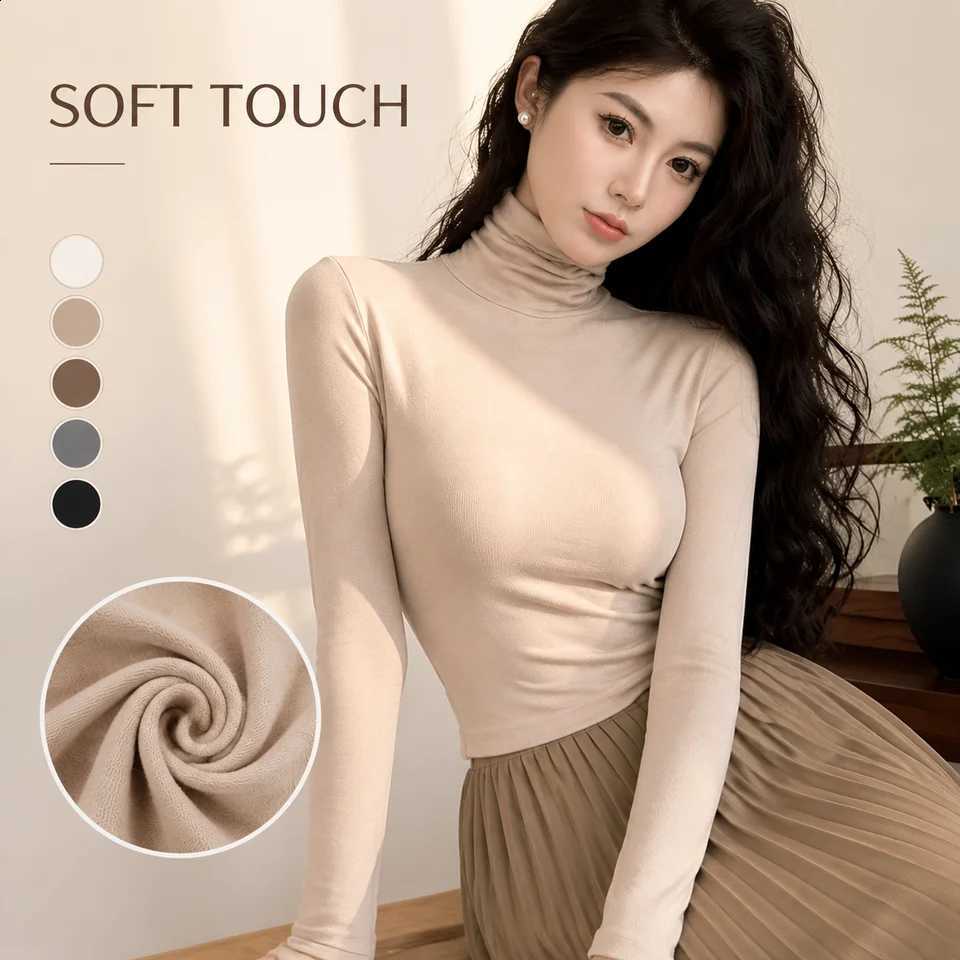 Women's Warm Vest Women Sweater 2026 New Autumn Winter Thick Knitted Ribbed Pullover Sweater Breathable Turtleneck Slim Warm Top H260916