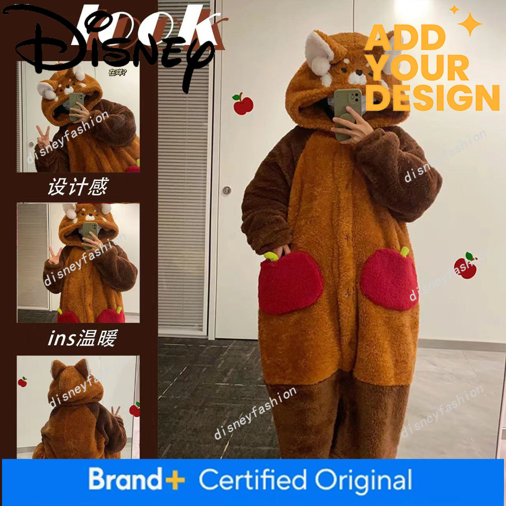 Internet Celebrity Hot Item Cute Little Raccoon Plush Robe for Men Women Autumn and Winter Coral Fleece Pajamas Panda Homewear Set 53