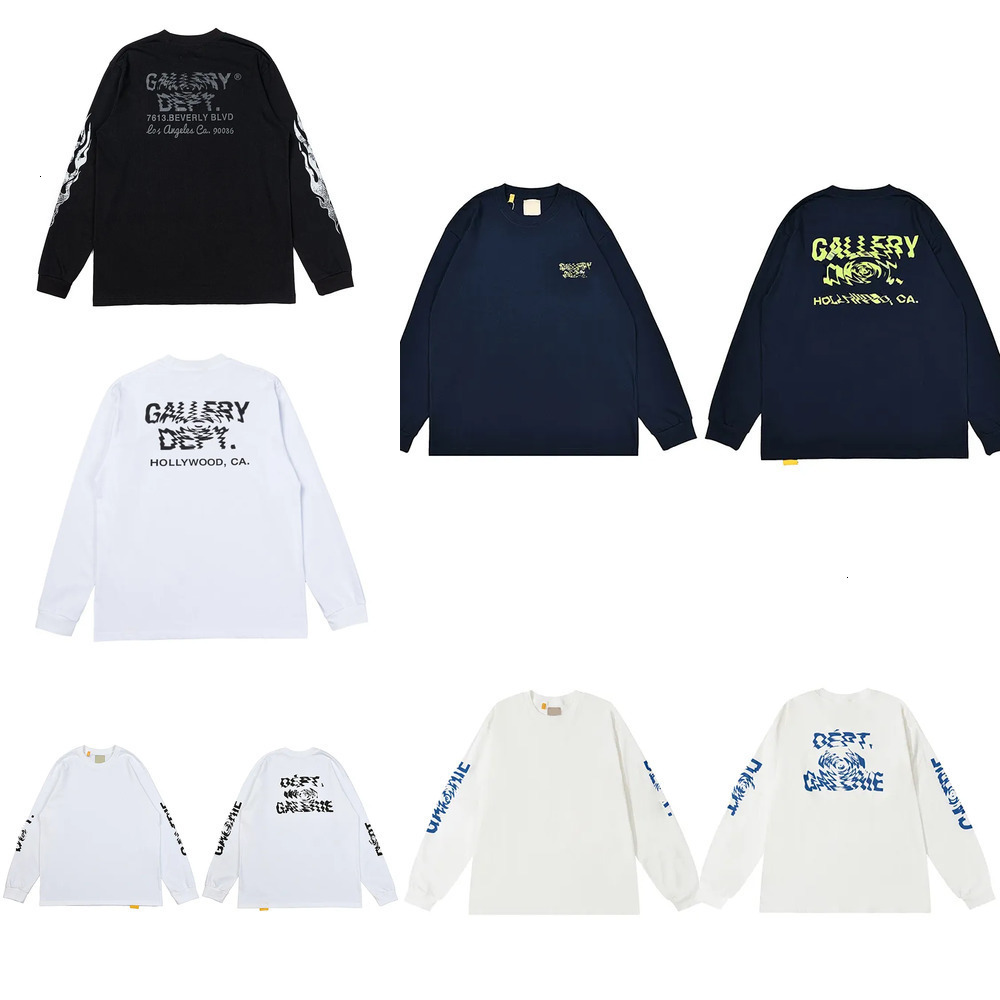 Gall Ery Deptt Long Sleeve Regular Fit Shirt Letter Fruit Graphic Tee Formal Party Wrinkle Stretchable Summer Versatile High Quality gall dept Long